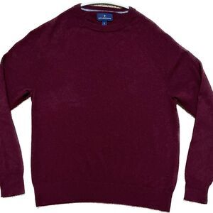 Red Crewneck Sweater 100% Cashmere